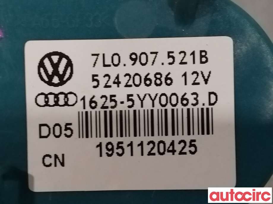 Varmeapparat motstand til VW Transporter / Caravelle 2009-2015 (Fase 2) (T5) (T5) (VOLKSWAGEN|7L0907521B)