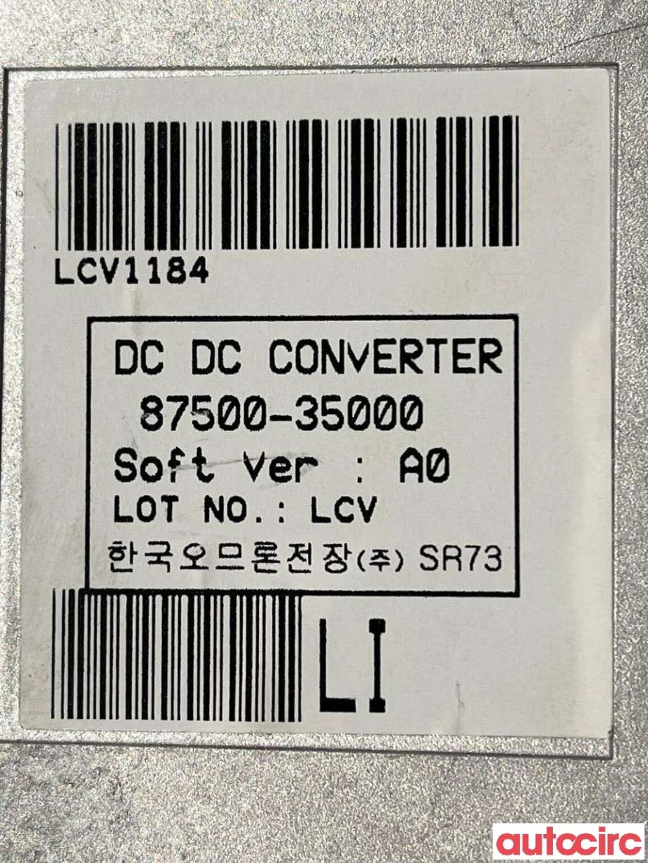DCDC converter hybrid til SsangYong Tivoli 2016-->>  (SSANGYONG|NO NR|LCV1184|8750035000)