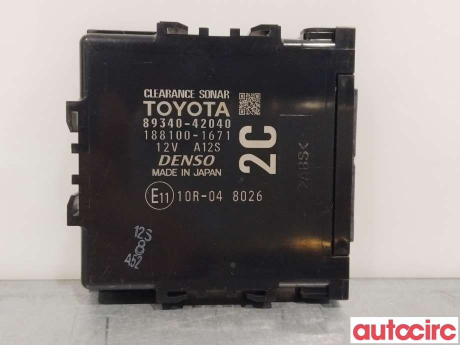 Styreenhet parkering til Toyota RAV4, 2016-2019 (Type IV, Fase 2)  (TOYOTA|8934042040)