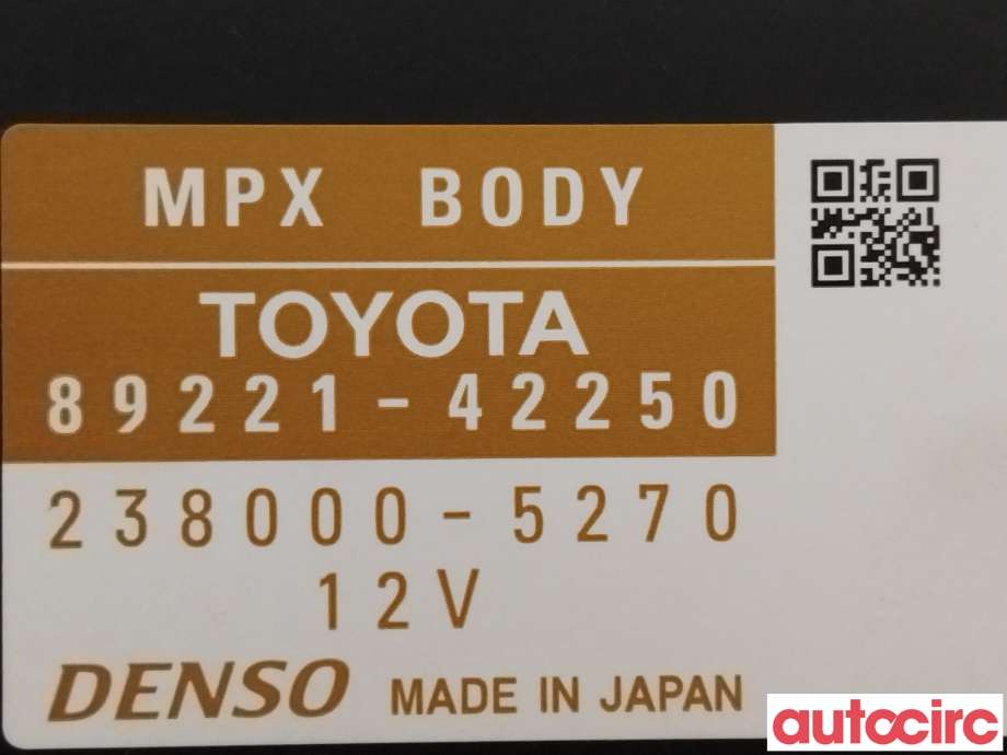 Styreenhet diverse til Toyota RAV4 2016-2019 (Type IV, Fase 2)  (TOYOTA|892204A180|89221-42250)