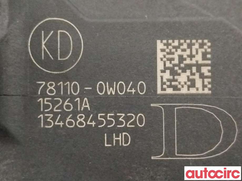 Pedal gass til Toyota RAV4 2016-2019 (Type IV, Fase 2) (TOYOTA|781100W040)