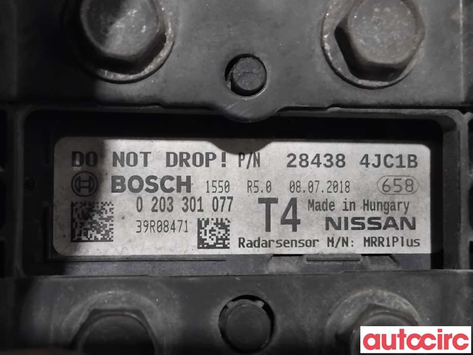 Sensor radar til Nissan Navara 2016-->> (D23) (D23) (NISSAN|284384JC1B|0203301077)