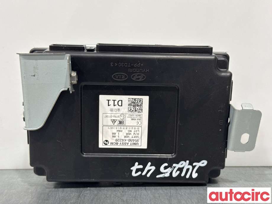 Styreenhet comfort (BCM) til Hyundai Kona, 2017-2021 (Type I, Fase 1)  (HYUNDAI|954A0K4220)