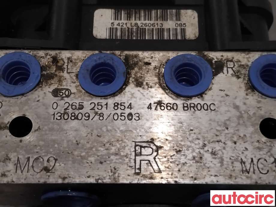 ABS sentral til Nissan Qashqai 2010-2014 (Type I, Fase 2) (NISSAN|47660BR21E|0265251854|47660BR00C)