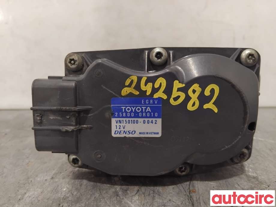 EGR-ventil til Toyota Avensis 2009-2015 (Type III, Fase 1)  (TOYOTA|258000R010|VN150100-0042|25800-0R010)