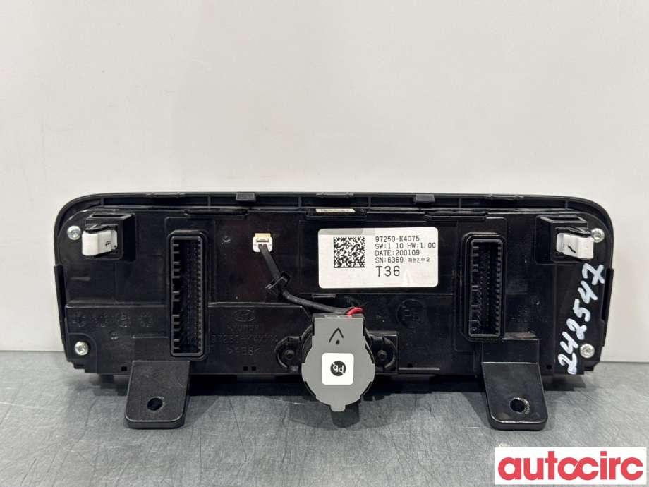 Varmeapparat betjening til Hyundai Kona 2017-2021 (Type I, Fase 1)  (HYUNDAI|97250K4075SPS||97250-K4075)