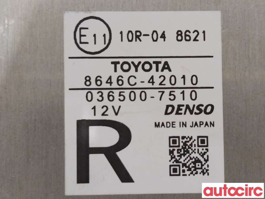 Kamera til Toyota RAV4 2016-2019 (Type IV, Fase 2) (TOYOTA|8646C42010||8646C-42010)