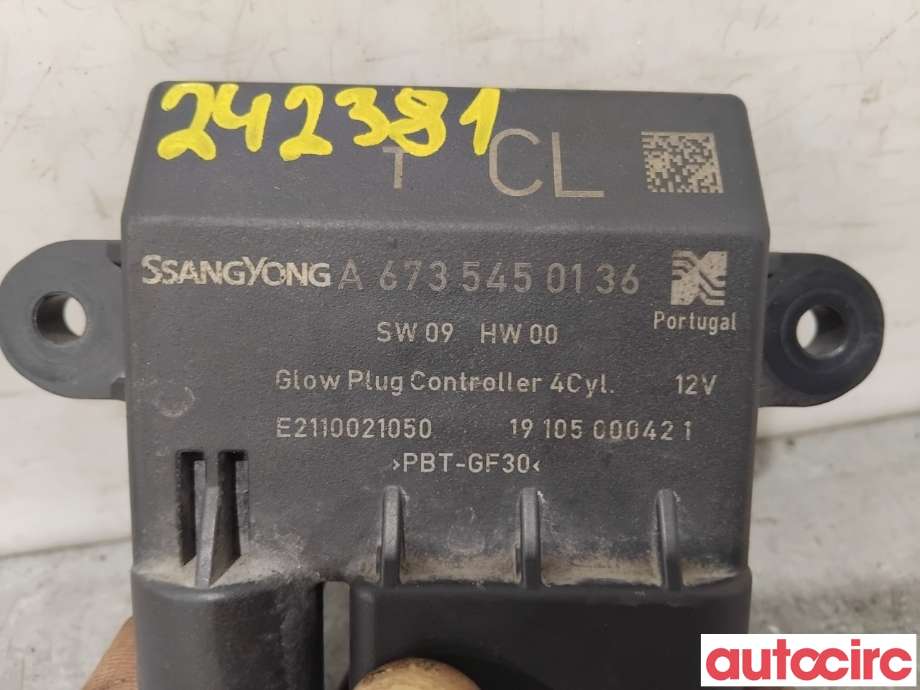 Rele gløde til SsangYong Korando 2019-->> (Type IV) (SSANGYONG|6735450136|E2110021050|A6735450136)