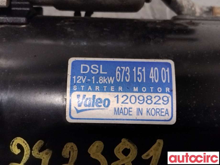 Starter diesel til SsangYong Korando 2019-->> (Type IV) (SSANGYONG|6731514001|1209829)