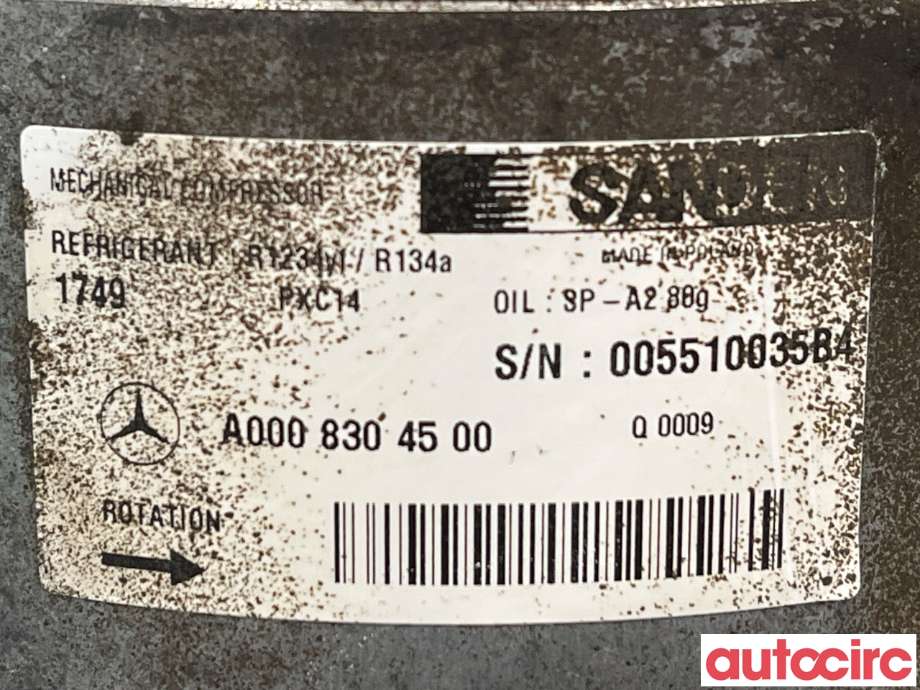 Aircondition kompressor til Mercedes Vito 2014-->> (W447) (W447) (MERCEDES|A0008304500|005510035B4)