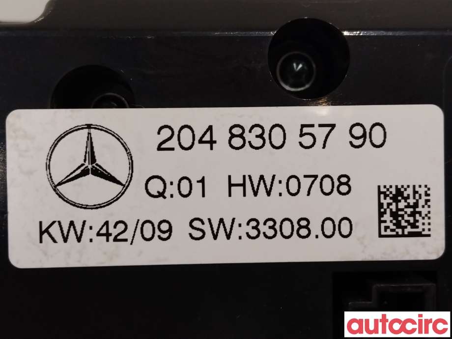 Varmeapparat betjening til Mercedes C-Klasse 2007-2011 (Fase 1) (W204) (W204) (MERCEDES|A2048305790)