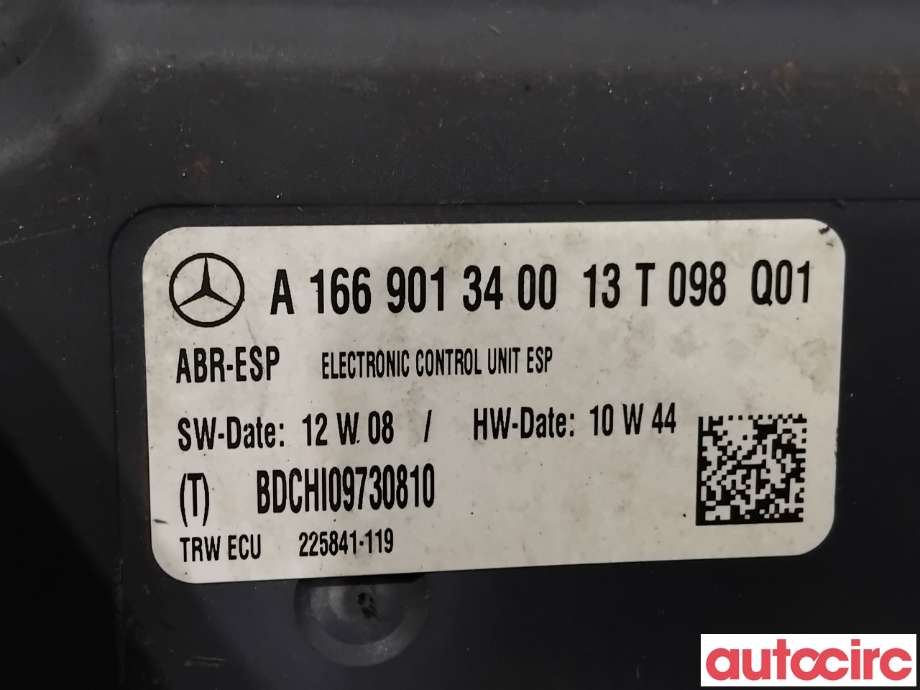 ABS sentral til Mercedes ML 2011-2015 (Fase 1) (W166) (W166) (MERCEDES|A1664313312|225841-119|A1664310800)