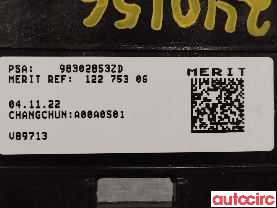 Bryter diverse til Citroën Berlingo 2019-->> (Type III) (CITROEN|98302853ZD)