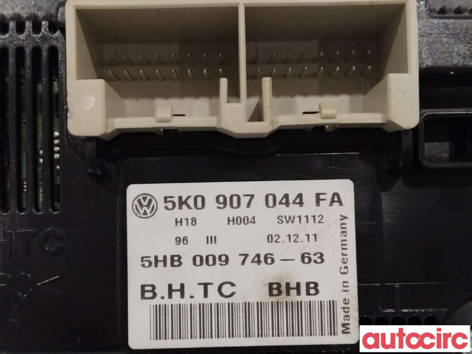 Varmeapparat betjening til VW Tiguan 2011-2016 (Type I, Fase 2)  (VOLKSWAGEN|5K0907044HD|5K0907044FA)