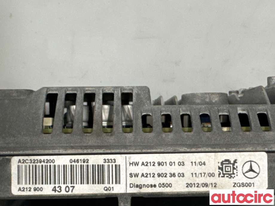 Instrument kjørecomputer til Mercedes E-Klasse 2009-2013 (Fase 1) (W212) (W212) (MERCEDES|A2129002213|A2C32394200|A2129004307)