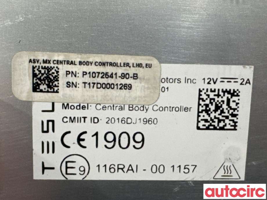 Styreenhet comfort (BCM) til Tesla Model X 2016-->>  (TESLA|1072541-00-B||1072541-90-B)