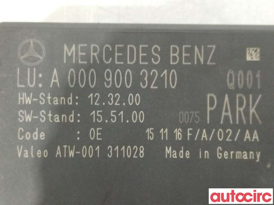 Styreenhet parkering til Mercedes Vito 2014-->> (W447) (W447) (MERCEDES|A0009003210)