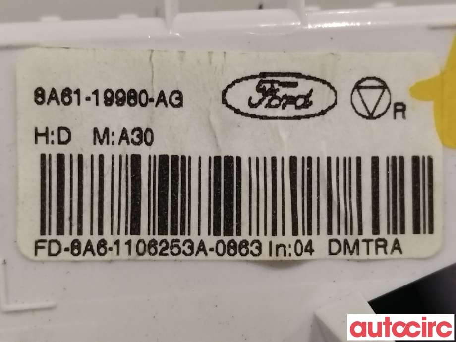 Varmeapparat betjening til Ford Fiesta 2008-2012 (Type VI, Fase 1)  (FORD|1777068|8A61-19980-AG)