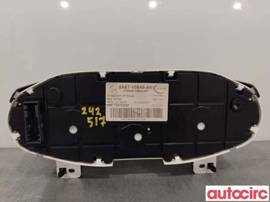 Instrumentpanel til Ford Fiesta 2008-2012 (Type VI, Fase 1)  (FORD|1786848|8A6T-10849-AN)