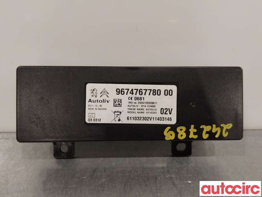 Styreenhet bluetooth til Citroën DS3 2010-2019 (CITROEN|9579YR|6579YR|9674767780)