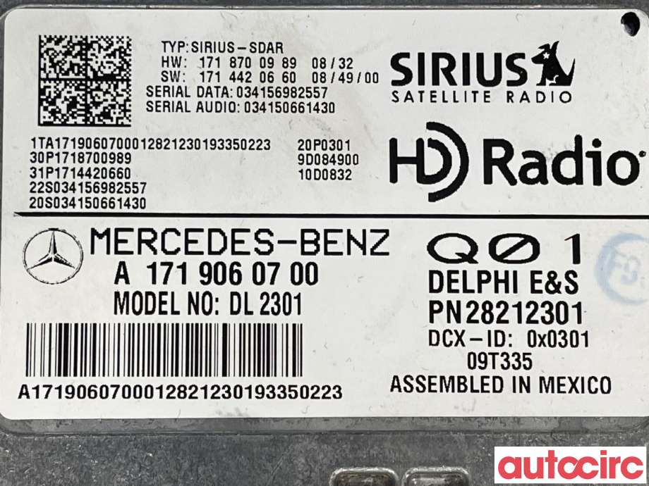 Bilstereo til Mercedes GLK 2008-2015 (X204) (X204) (MERCEDES|A1718700489|A171870989)