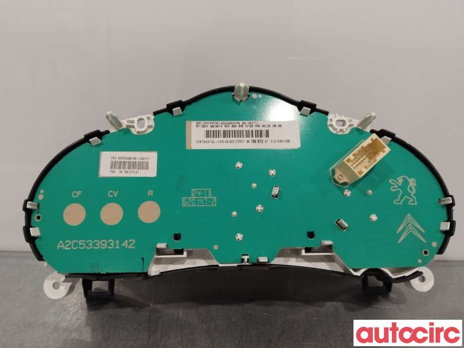 Instrumentpanel til Citroën DS3 2010-2019  (CITROEN|98041227XT|96766612XT)
