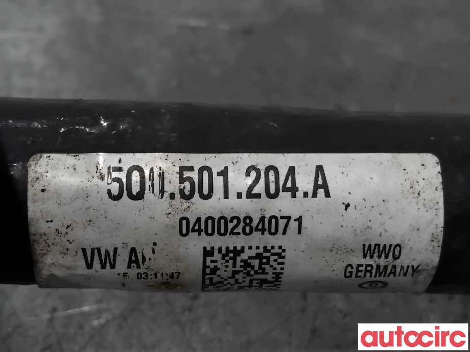 Drivaksel høyre bak til VW Golf VII 2012-2017 (Fase 1)  (VOLKSWAGEN|5Q0501204AX||5Q0501204A)
