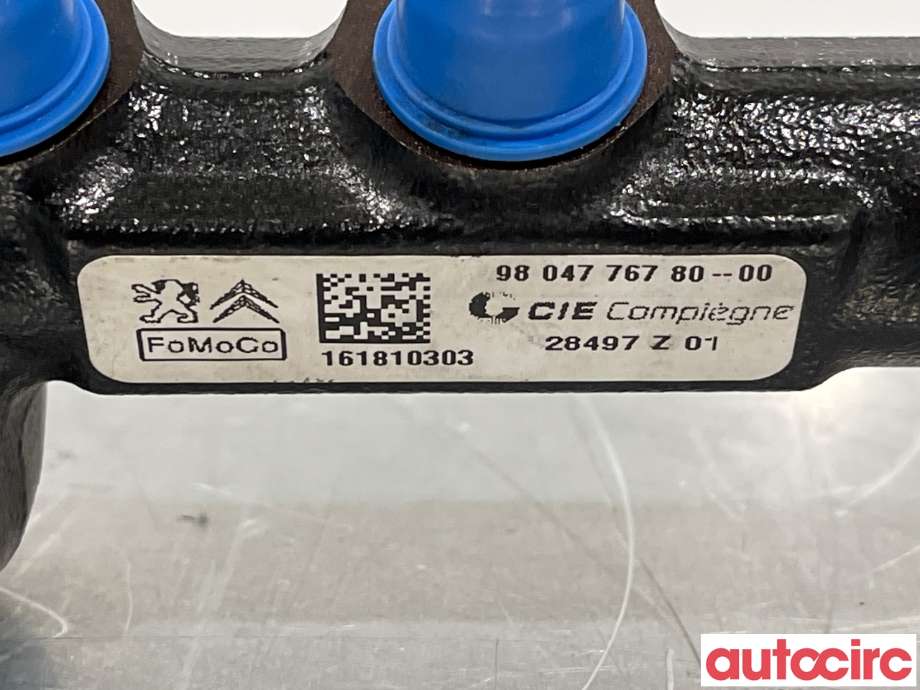 Dyseskinne (fuelrail) til Peugeot Partner 2015-2019 (Type II, Fase 2)  (PEUGEOT|9804776780|28497Z01)