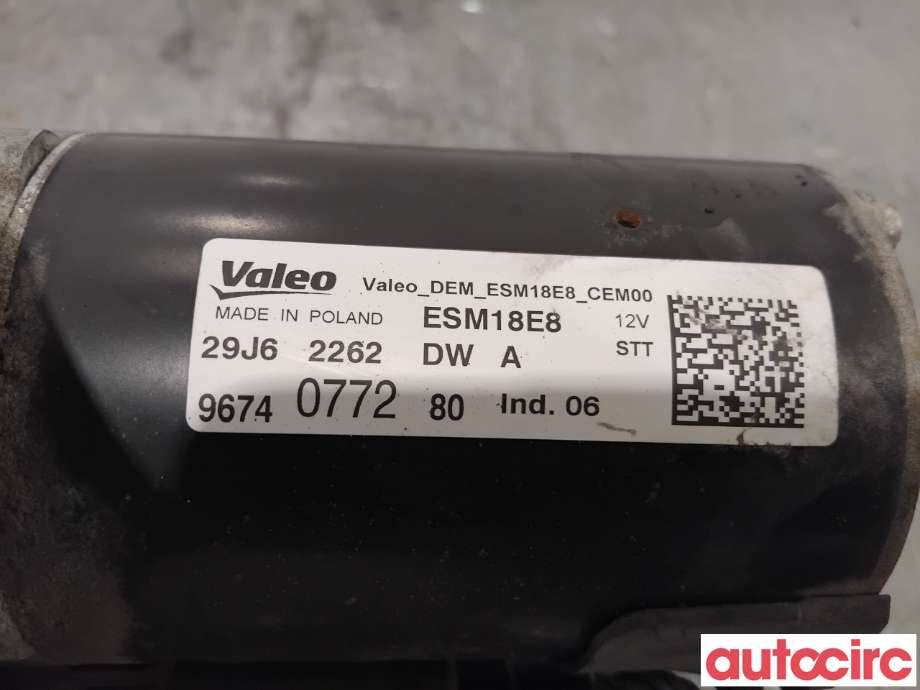 Starter til Peugeot 2008 2013-2019 (Type I)  (PEUGEOT|1628564780|ESM18E8|9674077280)