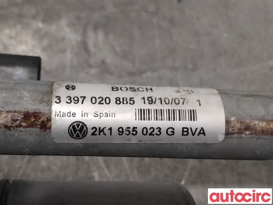 Viskermotor frontrute til VW Caddy 2004-2010 (Type III, Fase 1)  (VOLKSWAGEN|2K1955119C|1397220503|2K1955119D)