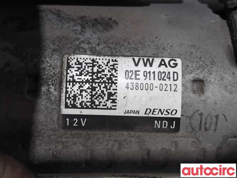 Starter til VW Golf VII 2012-2017 (Fase 1)  (VOLKSWAGEN|02E911024DX|438000-0212|02E911022HX)