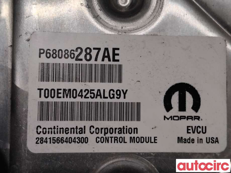 Styreenhet diverse til Fiat 500 2008-2020  (FIAT|68086287AE|2841566404300)