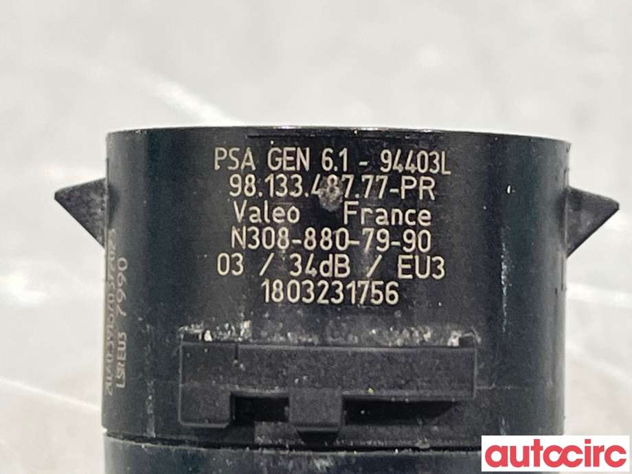 Parkeringssensor bak til Citroën Berlingo 2019-->> (Type III)  (CITROEN|1633559380|N308-880-79-90|9813348777)