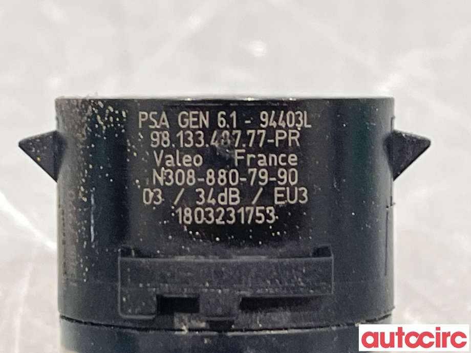 Parkeringssensor bak til Citroën Berlingo 2019-->> (Type III) (CITROEN|1633559380|N308-880-79-90|9813348777)