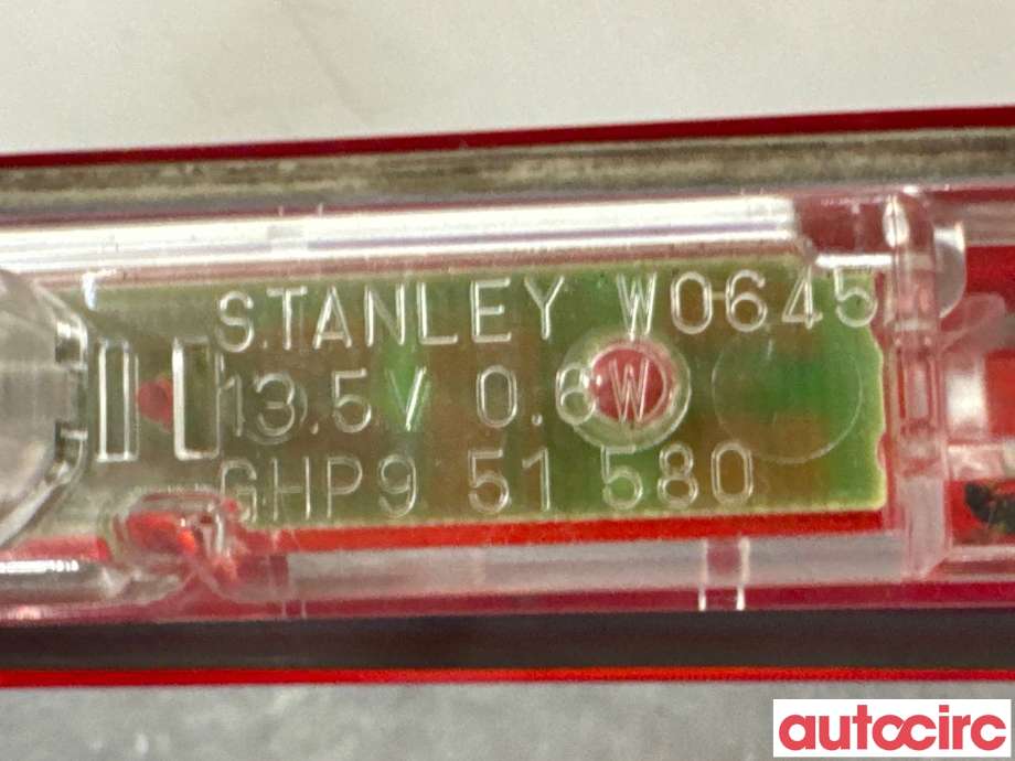 Baklykt bremselys bakrute til Mazda 6 2013-2015 (Type III, Fase 1) (MAZDA|GHP9-51-580B||GHP951580)
