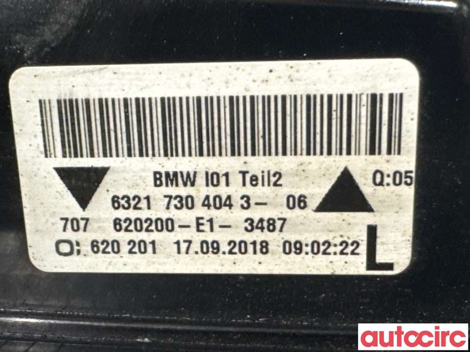 Baklykt venstre til BMW i3 2013-2022  (BMW|63217304043|)