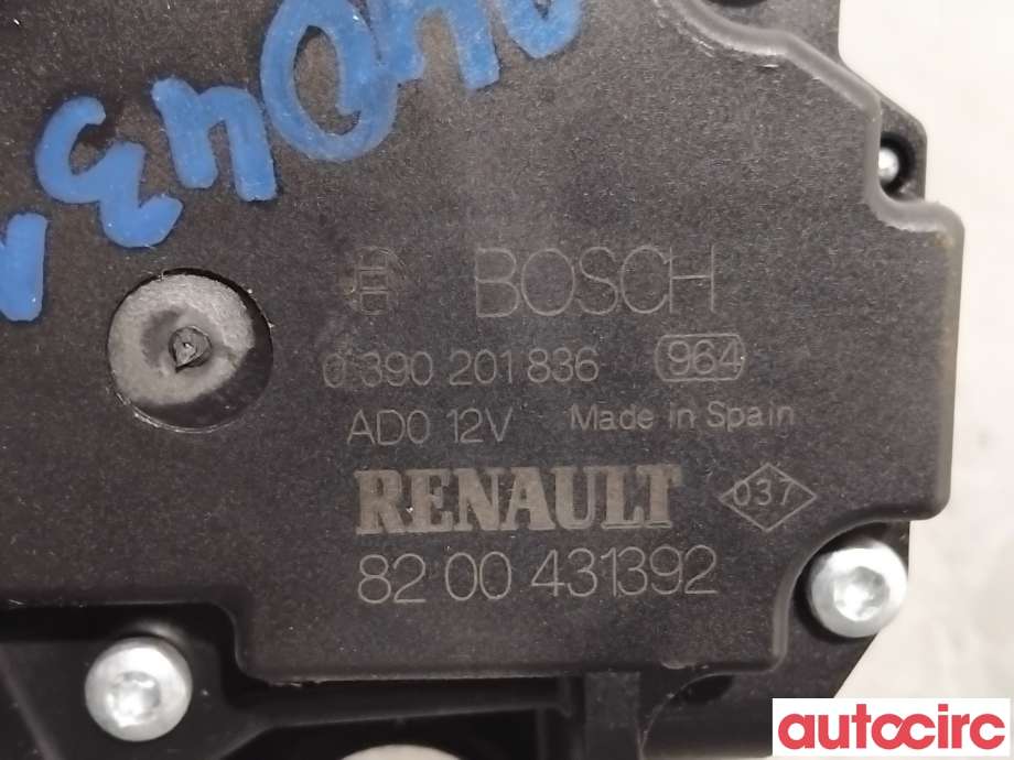 Viskermotor bakrute til Renault Kangoo 2008-2021 (Type II)  (RENAULT|8200431392|0390201836)