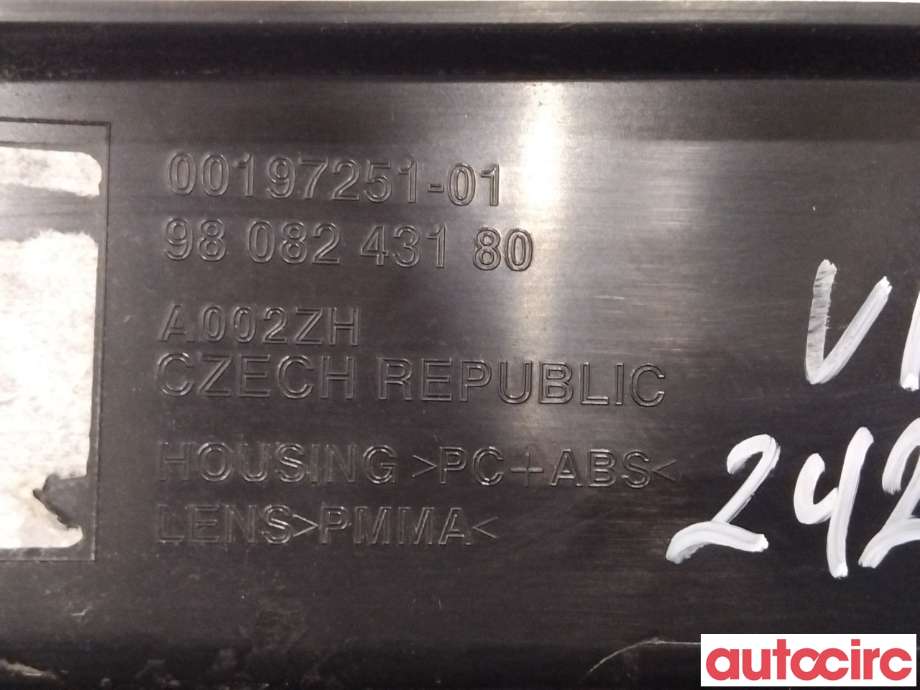 Baklykt venstre til Peugeot Expert 2016-->> (Type III)  (PEUGEOT|9808243180|00197251-01)