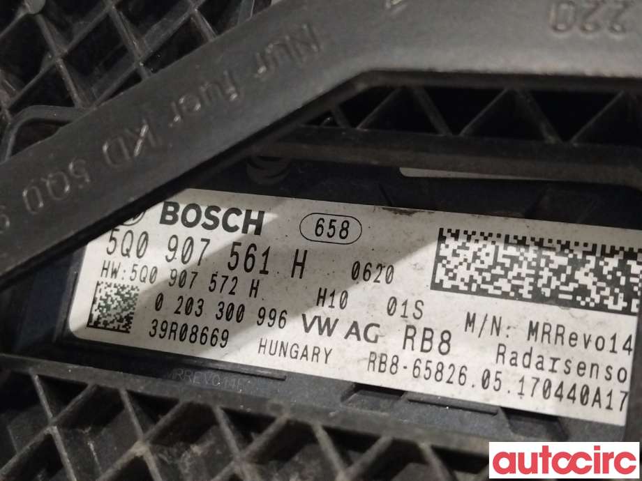 Sensor radar til VW e-Golf 2017-2020 (Fase 2) (VOLKSWAGEN|5Q0907561H)