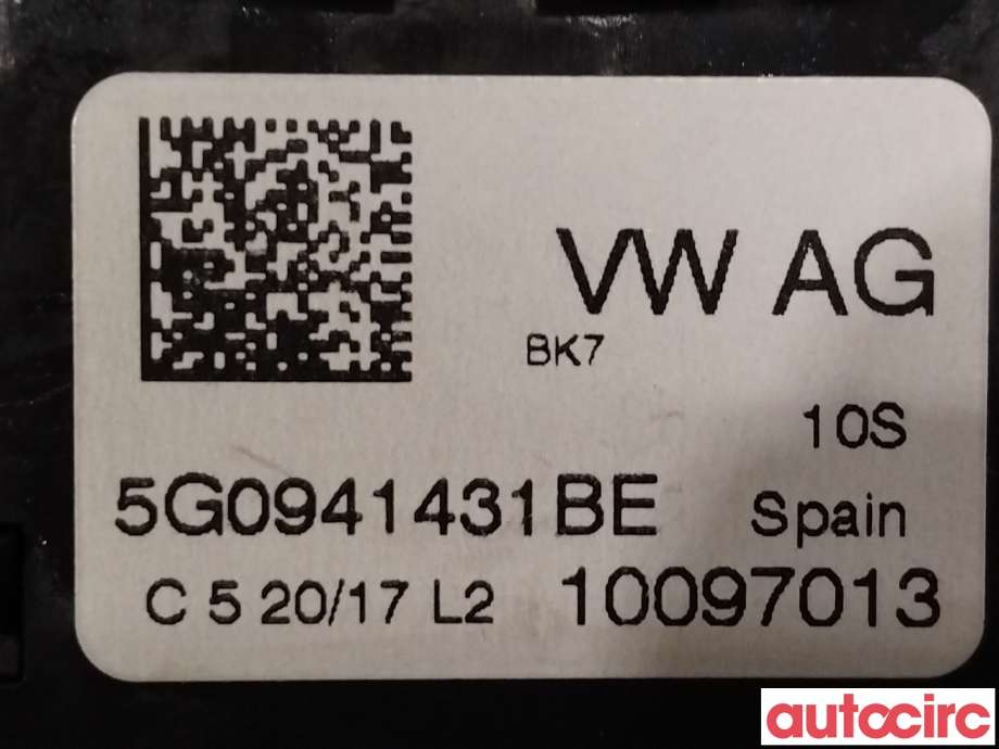 Bryter lys til VW e-Golf 2017-2020 (Fase 2)  (VOLKSWAGEN|5G0941431BE)