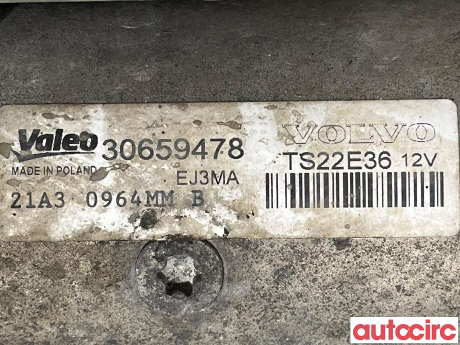 Starter diesel til Volvo V60 2010-2013 (Type I, Fase 1) (VOLVO|36051780|TS22E36|30659478)