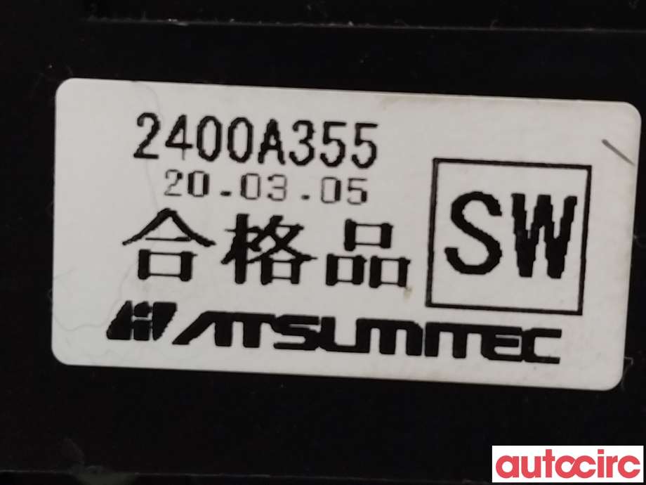 Girstang/girvelger automat til Mitsubishi Outlander 2015-->> (Type III, Fase 2) (MITSUBISHI|2400A355)