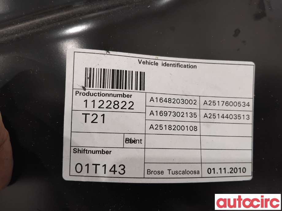 Ruteheis til Mercedes R-Klasse 2006-2013 (W251) (W251) (MERCEDES|A2517302679|)