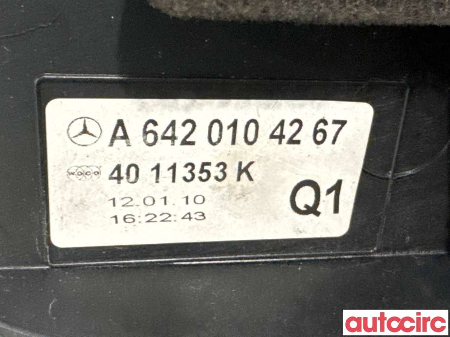 Motordeksel over motor til Mercedes E-Klasse 2009-2013 (Fase 1) (W212) (W212) (MERCEDES|A6420103567||A6420104267)