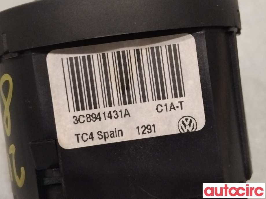 Bryter lys til VW Golf VI 2008-2012  (VOLKSWAGEN|3C8941431A|)