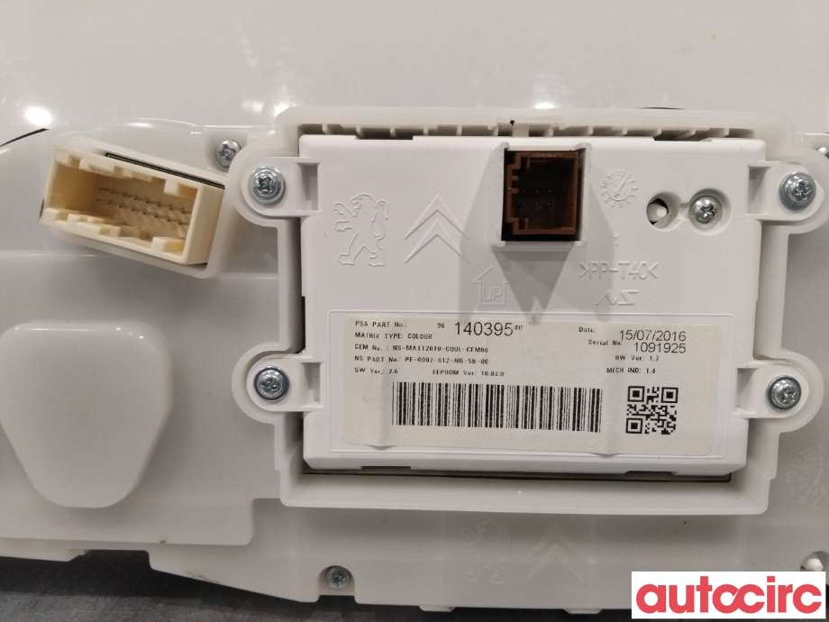 Instrumentpanel til Peugeot 2008 2013-2019 (Type I)  (PEUGEOT|9813873880|9822720680)