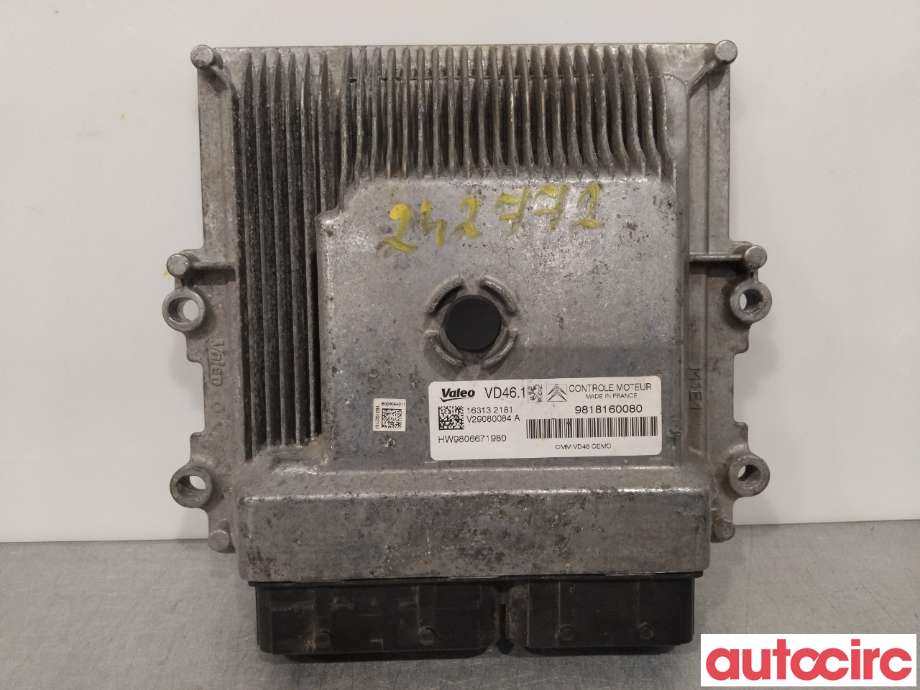 Styreenhet motor til Peugeot 2008 2013-2019 (Type I) (PEUGEOT|1628930180|HW9806671980|9818160080)