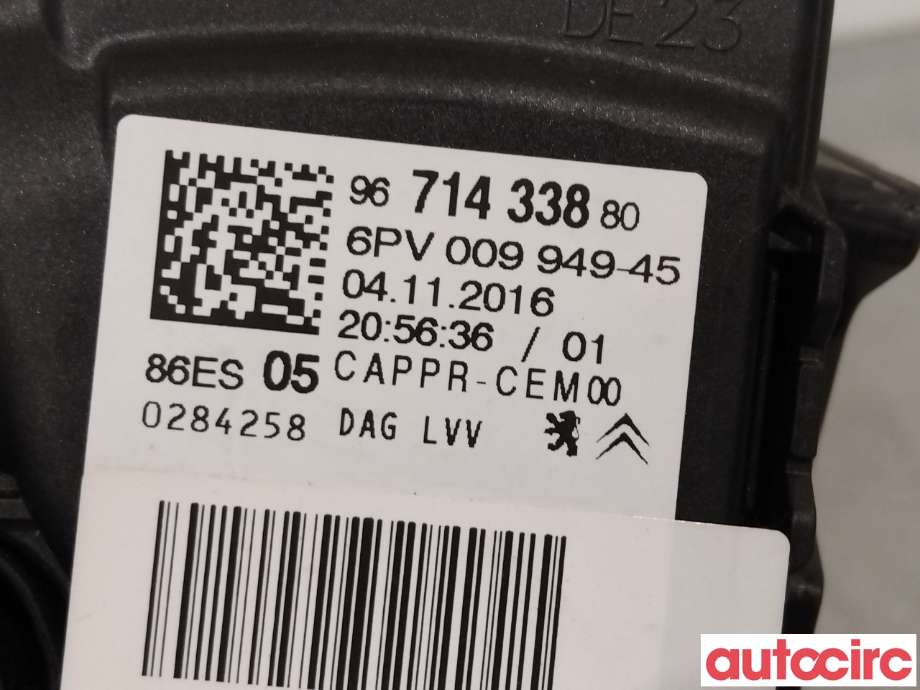 Pedal gass til Peugeot 2008 2013-2019 (Type I)  (PEUGEOT|1601CW|9671433780)
