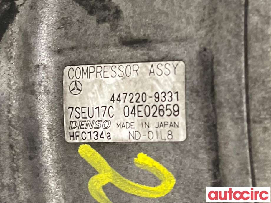 Aircondition kompressor til Mercedes E-Klasse 2002-2006 (Fase 1) (W211) (W211) (MERCEDES|A0012301311|447220-9331)