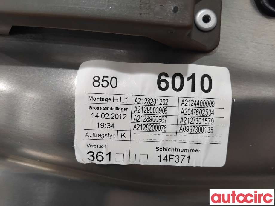 Ruteheis til Mercedes E-Klasse 2009-2013 (Fase 1) (W212) (W212) (MERCEDES|A2127301779|)
